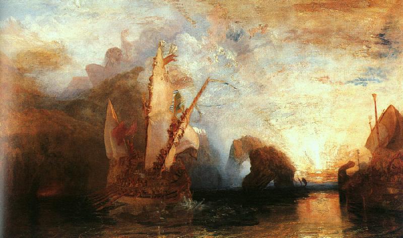 Joseph Mallord William Turner Ulysses Deriding Polyphemus oil painting picture